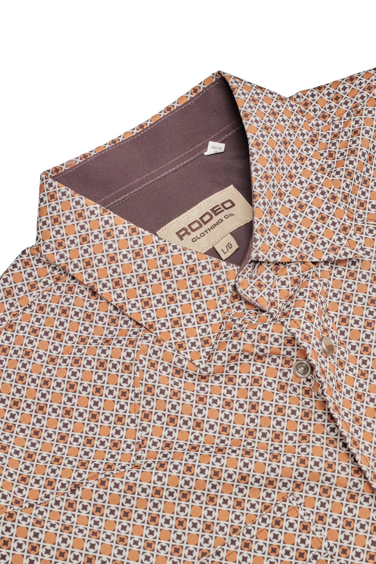 Men's Western Pearl Snap Aztec Print Shirt - MPS110L-1160