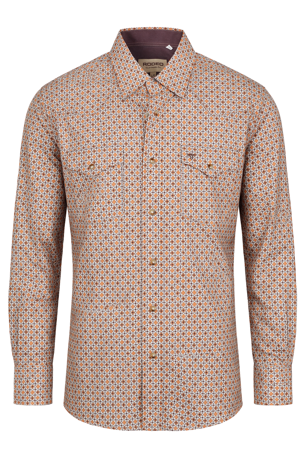 Men's Western Pearl Snap Aztec Print Shirt - MPS110L-1160