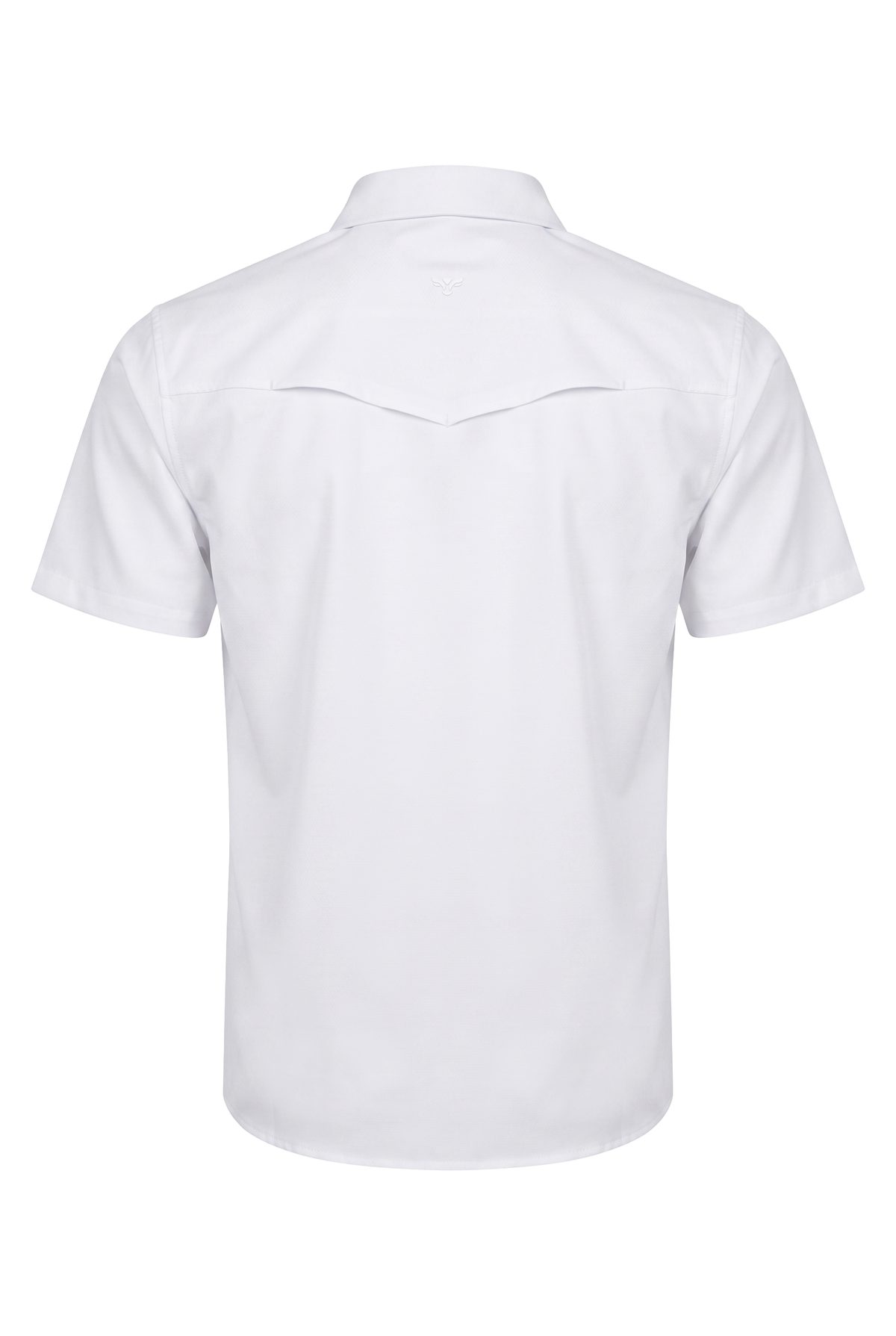 Men’s UPF 50+ Sun Protection Short Sleeve Western Shirt-RT102S-WHITE