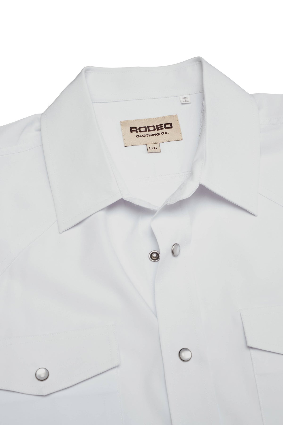 Men’s UPF 50+ Sun Protection Short Sleeve Western Shirt-RT102S-WHITE
