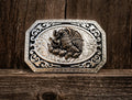 Raised 3D Mexico Coat of Arms Belt Buckle