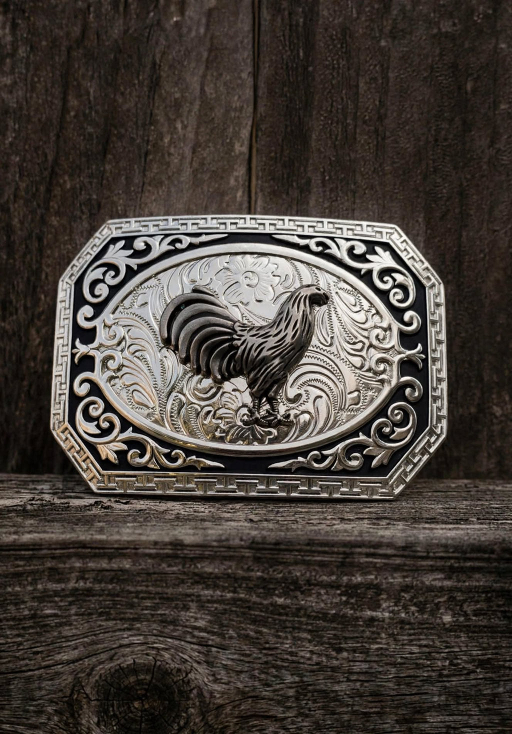 Raised 3D Rooster Belt Buckle
