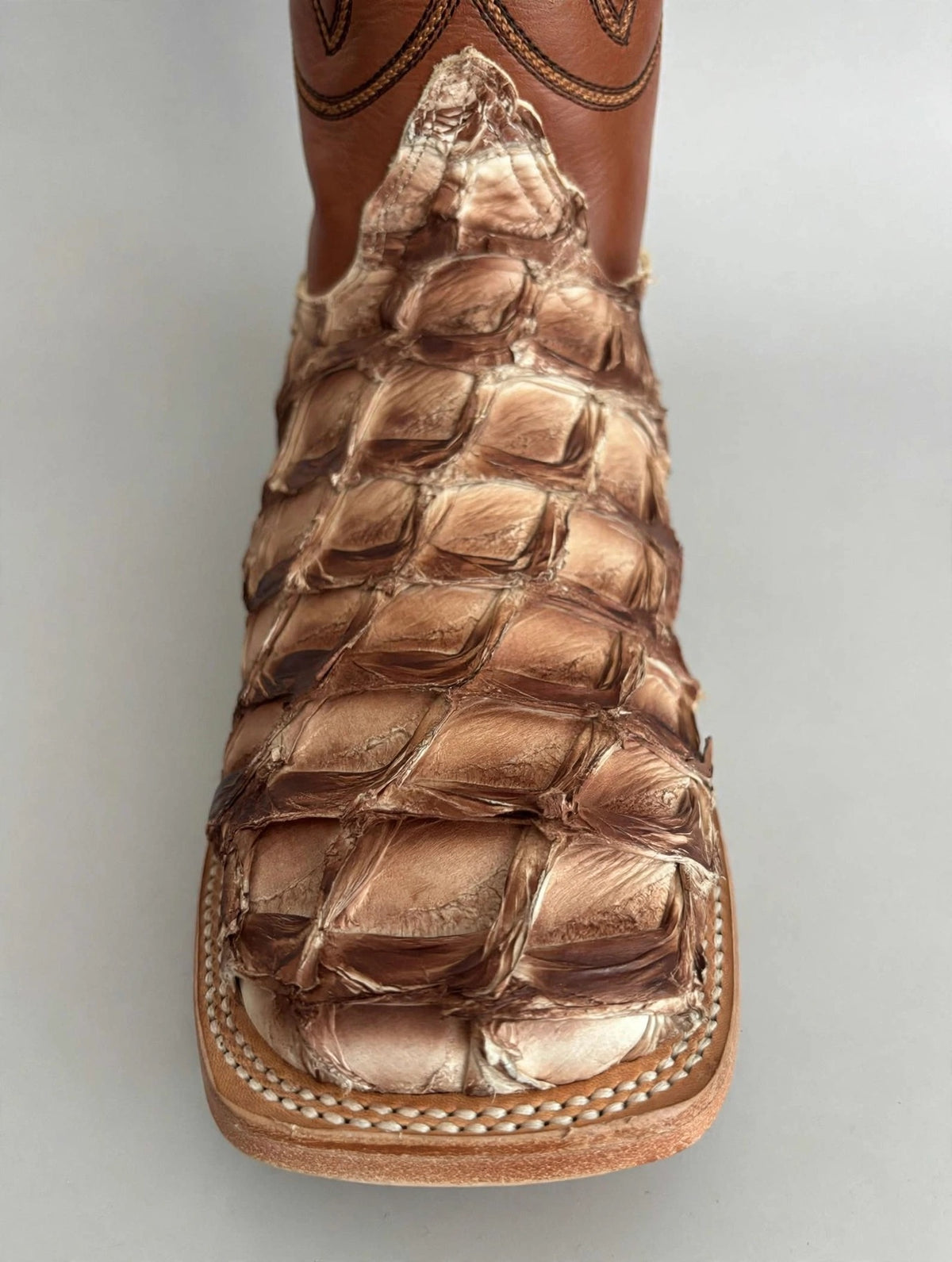 Bronzer Men’s Safari Eclipse Exotic Pirarucu- Square toe Boots