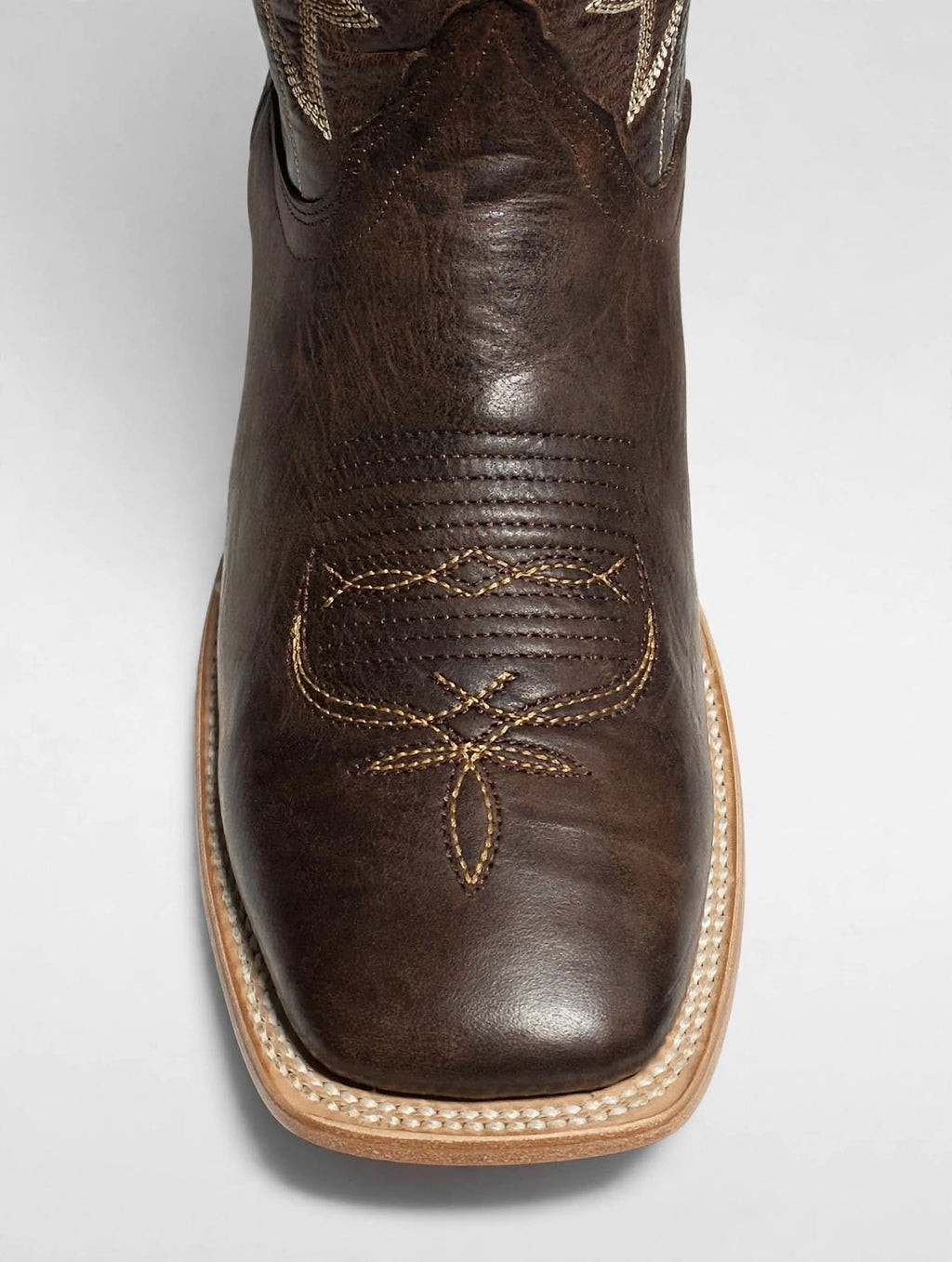 Bronzer Men's Leather Cedral Tobacco - Square Toe