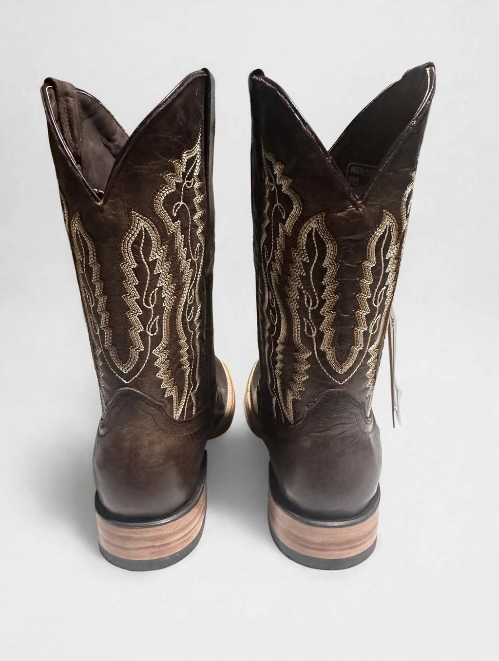 Bronzer Men's Leather Cedral Tobacco - Square Toe