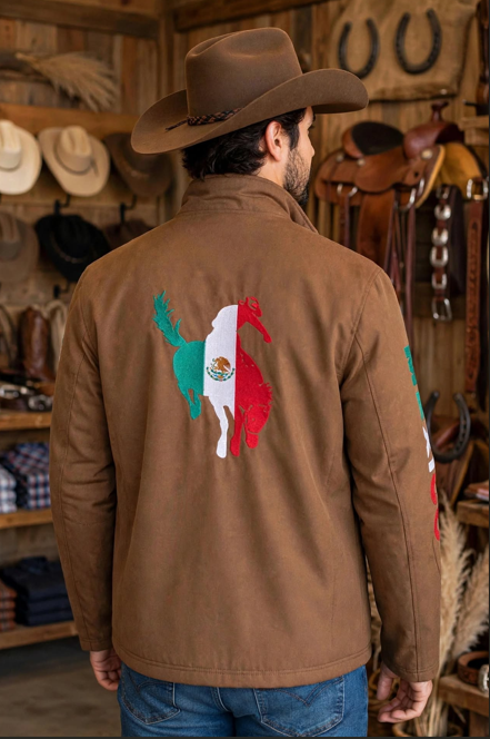 Men's Soft Shell Jacket with Mexico Embroidery