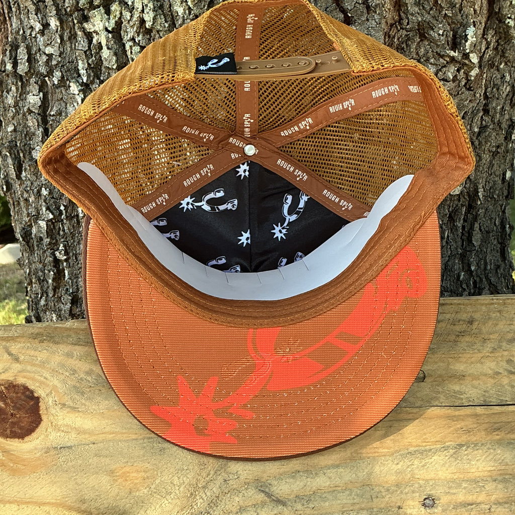 Rough Spur Pumpkin Snapback Hat-  Orange