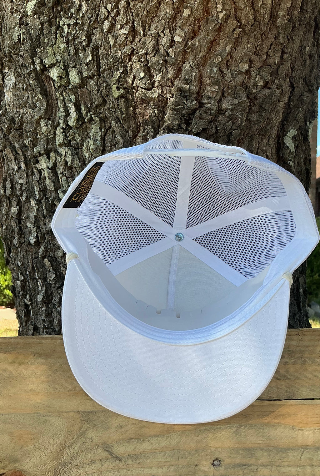 Red Toro Cattle Tag Hat- White