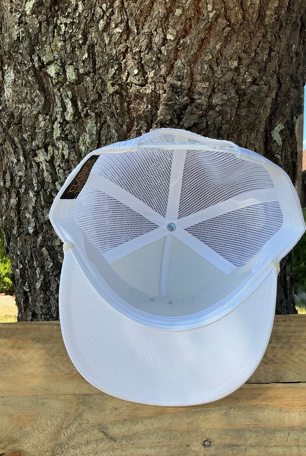 Red Toro Cattle Tag Hat- White