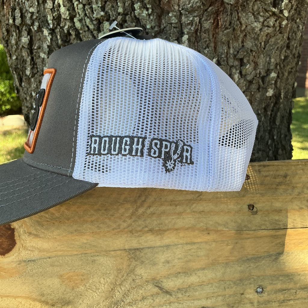 Rough Spur Cowhide Hat -Gray