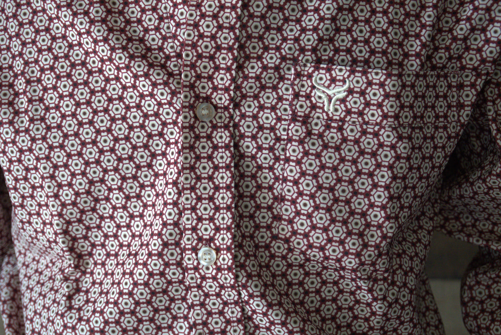 Men's Western Long Sleeve Button Shirt- General Bull