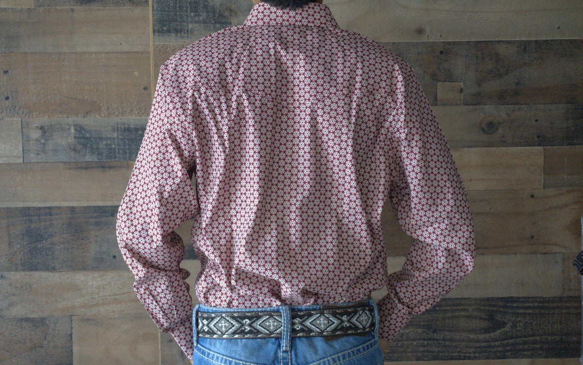 Men's Western Long Sleeve Button Shirt- General Bull