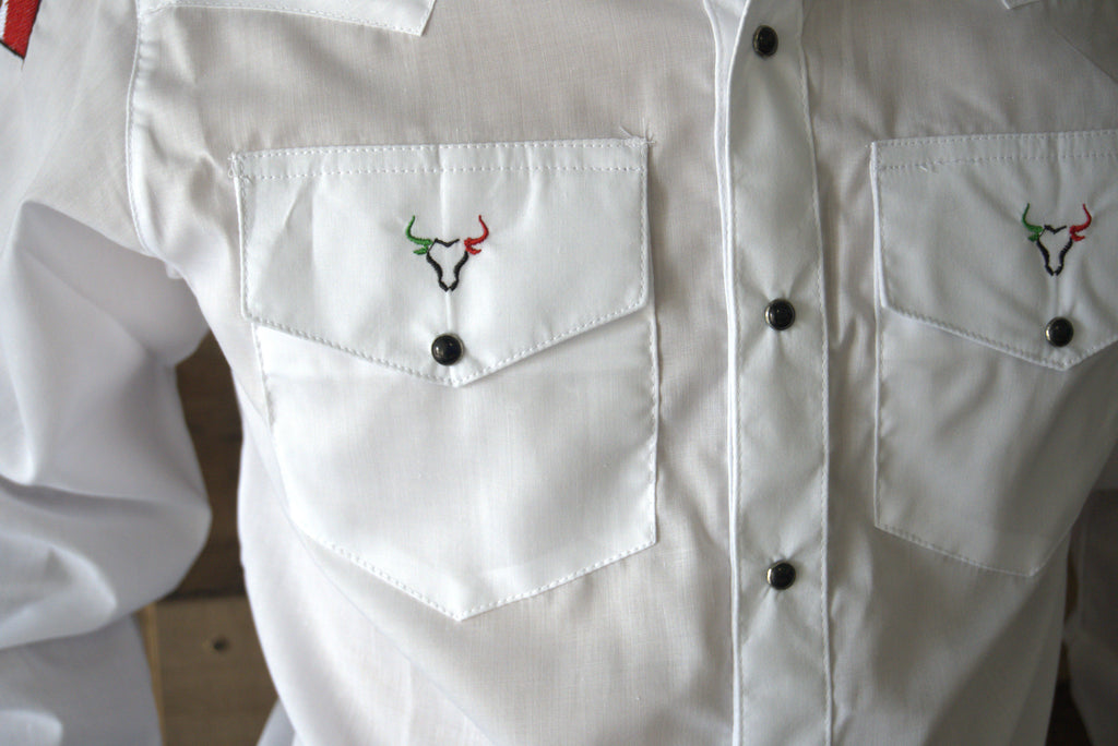 Men's Mexico Embroidered Long Sleeve Shirt
